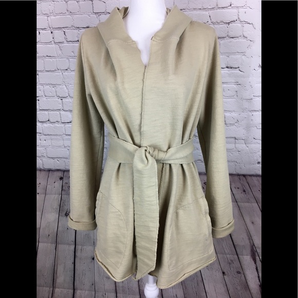 Lucky Brand Jackets & Blazers - Lucky Brand wrap jacket with hood and tie waist